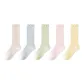 Khaki 1+Light Gray 1+Light Green 1+Light Pink 1+Yellow 1