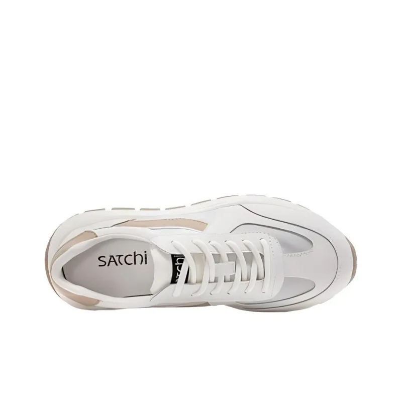 Satchi Low Top Casual Shoes Women's Ecru Apricot-2