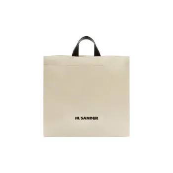 JIL SANDER Logo Printed Large Tote Bag