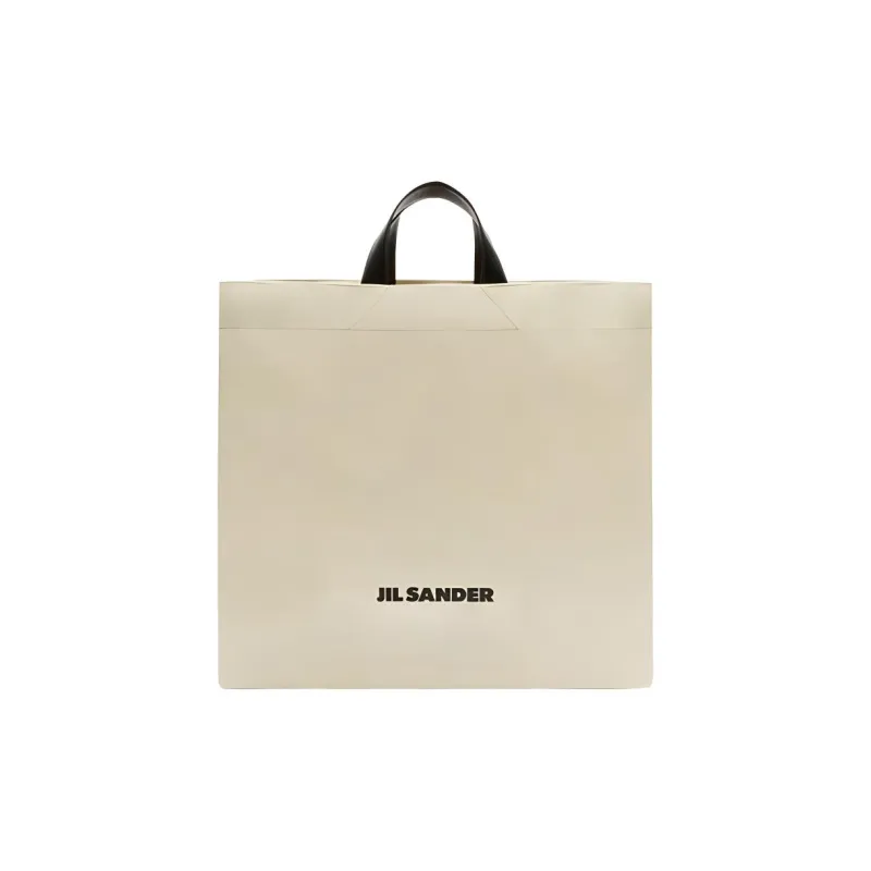JIL SANDER Logo Printed Large Tote Bag-0