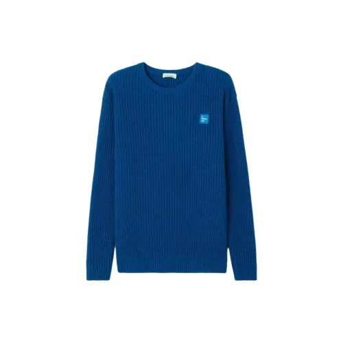 AMERICAN VINTAGE A.M Sweaters Men Prussian Blue Melange