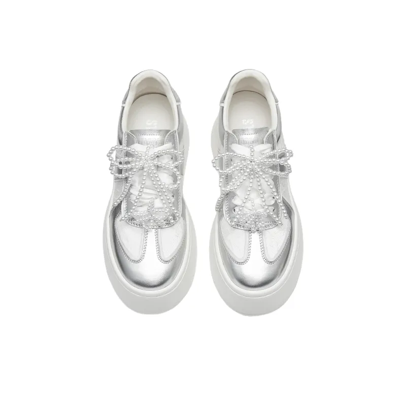 Staccato Abrasion Resistant Low Top Versatile Skateboard Shoes Women's-7
