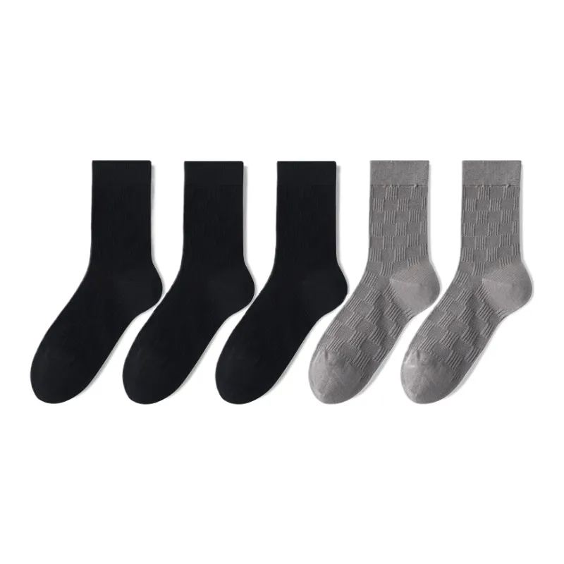 Lan Miao Mid Calf Socks Men's 5 Pack-10