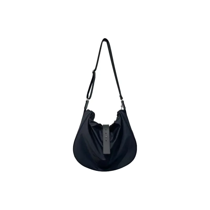 ALNI BITTON Nylon Messenger Bag, Crossbody Bag, Shoulder Bag Large Size Men's Black-0