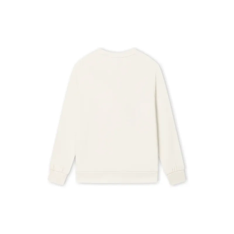 FILA x LUSUO Sweat Sweatshirt Women's Oatmeal Beige-1