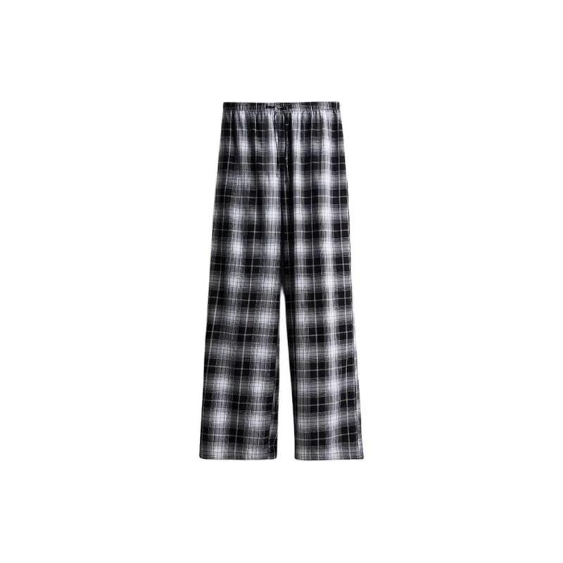 H&M Pajama Pants Women's Black/Plaid-0