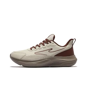 Erke Cushioning Rebound Low-Top Running Shoes Men's Float Rock Gray Mocha Brown