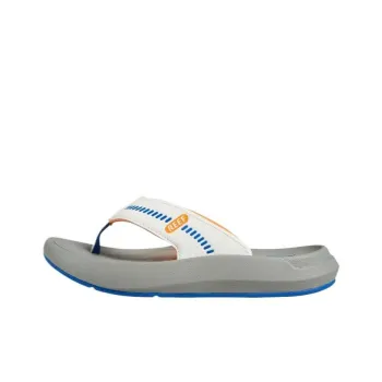 REEF Rubber Sole Abrasion-Resistant Slip-Resistant Flip Flops Men's Gray Whales