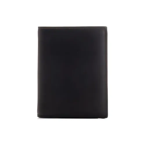 CDG Cow Leather Wallet Women's Black