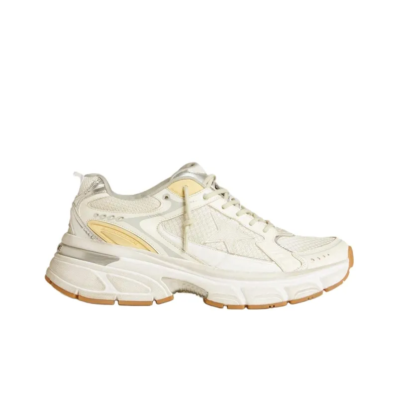 Golden Goose Lightstar Low Top Casual Shoes Women's Pure White-1