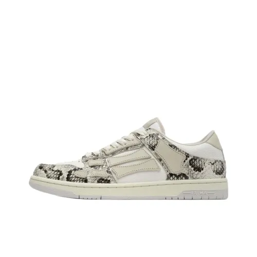 AMIRI Skel Top Low Low Top Skateboard Shoes Men's White Gray