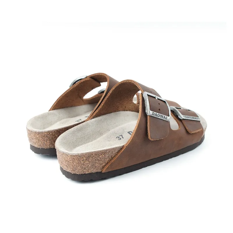 DAOWAI Beach Sandals Men Apricot/Chestnut/Black/Dark Coffee-2