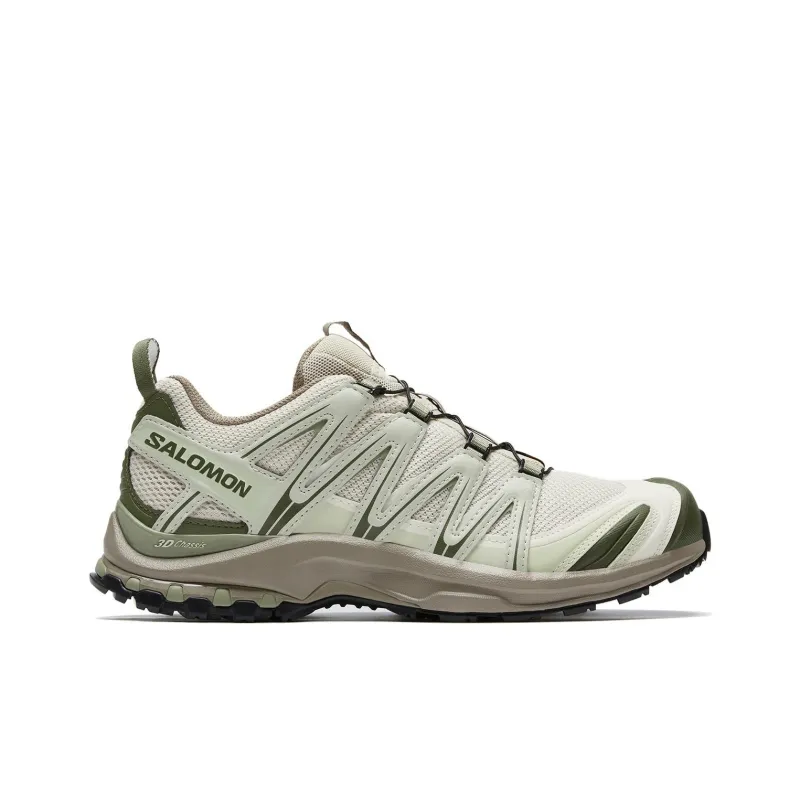 SALOMON XA PRO 3D Outdoor Shoes Unisex Low Top Greige/Light Celadon Green/Pepper White-1