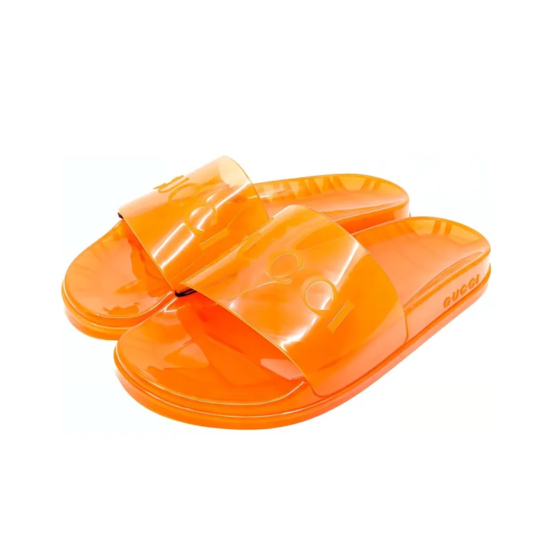 GUCCI Slide Sandal 'Transparent Orange'-2