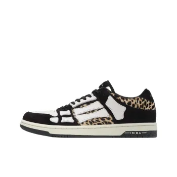 AMIRI Skel Top Low Top Skateboard Shoes Men's Leopard Print