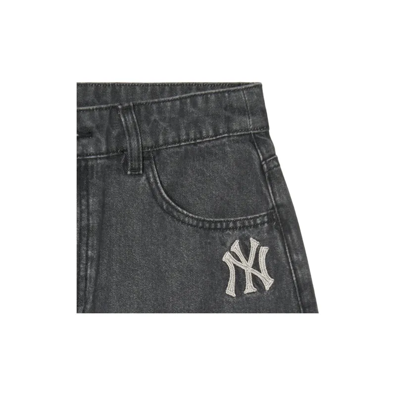 MLB SS24 New York Yankees Denim Short Skirts Women's Black-4