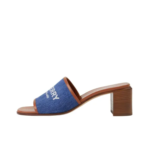 Burberry Slide Slippers Women's Blue