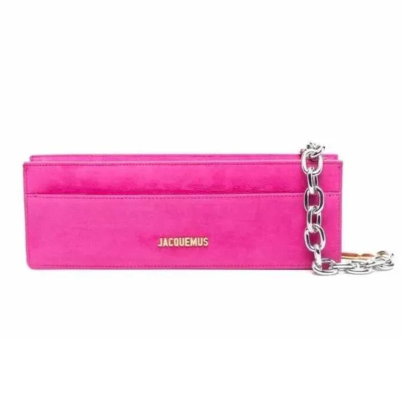 Jacquemus Suede Shoulder Bag Women's Pink-0
