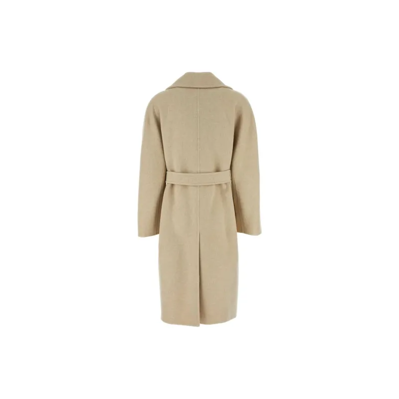 MaxMara Zip Detailed Belted Coat-1