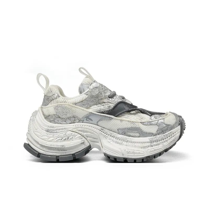 LEECAT STUDIO Anti Slip Wear Resistant Breathable Lightweight Height Increasing Low Top Chunky Sneakers Women's-8