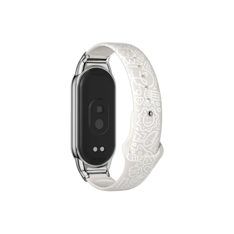 Biaodaige Xiaomi Red Beige Compatibility Watch Band 120 200mm Silicone Material-9