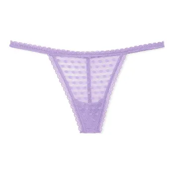 Victoria's Secret PINK Wink V-String Panty / Wysteria Purple Underpants Women's 1 Pack Wisteria Purple