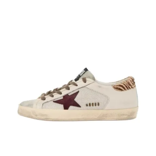 Golden Chelsea Super Star Low Top Skateboard Shoes Women's Beige