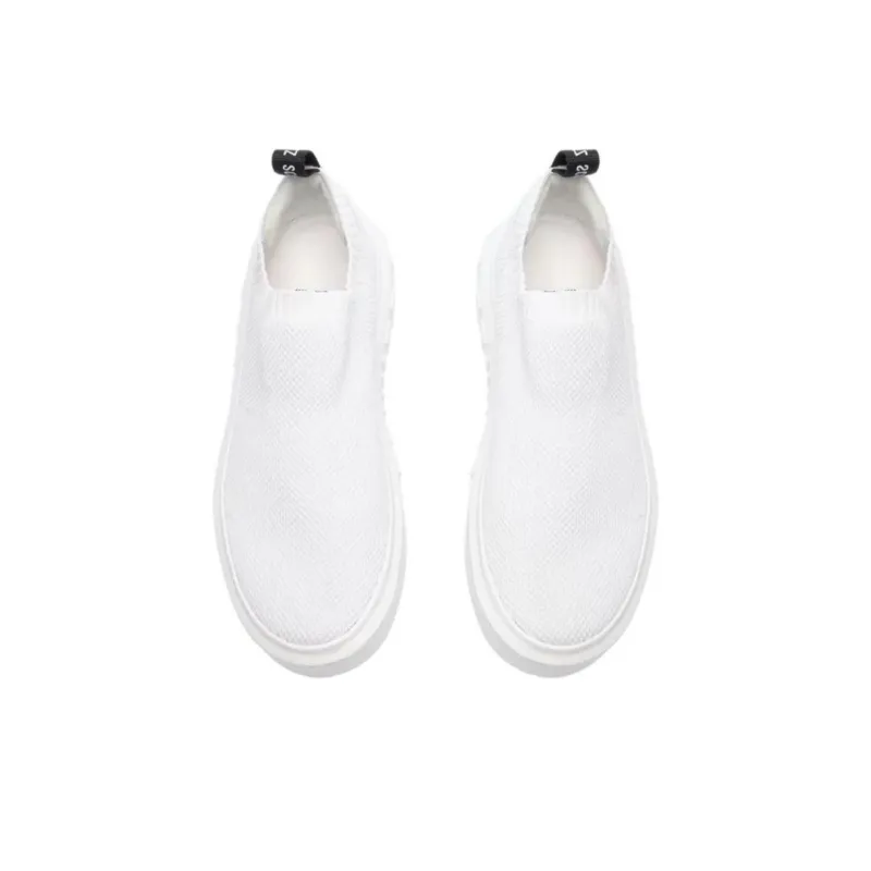 Schutz Low-Top Casual Shoes Women's White-4