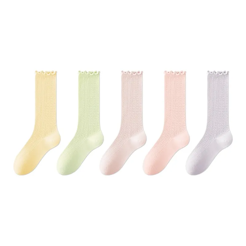 MIIOW Knee High Socks Women's 5 Pack-10