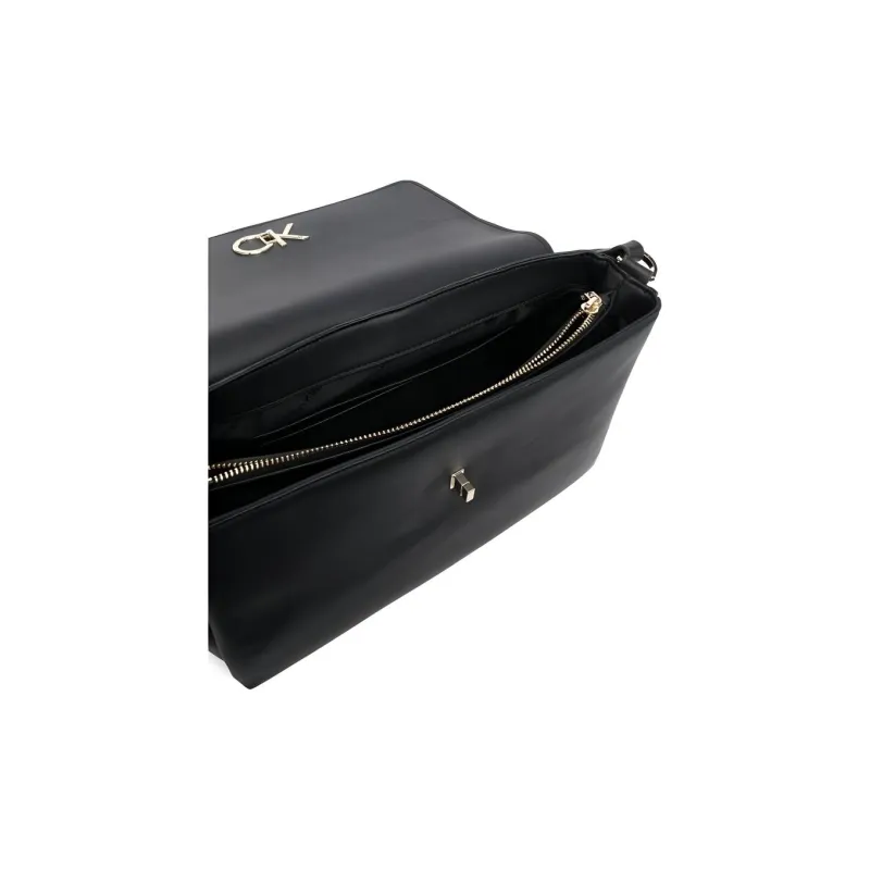 CALVIN KLEIN Polyurethane Tote Bag Shopping Bag Shoulder Bag Handbag Women's Black-2