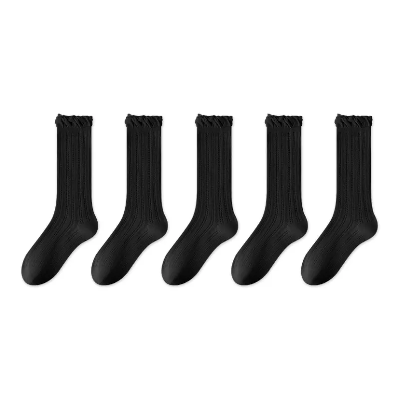 MIIOW Knee High Socks Women's 5 Pack-10