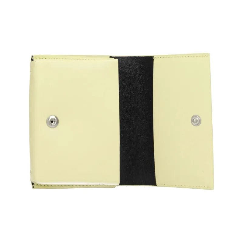 JIL SANDER Calfskin Wallet Women's Beige Yellow-3