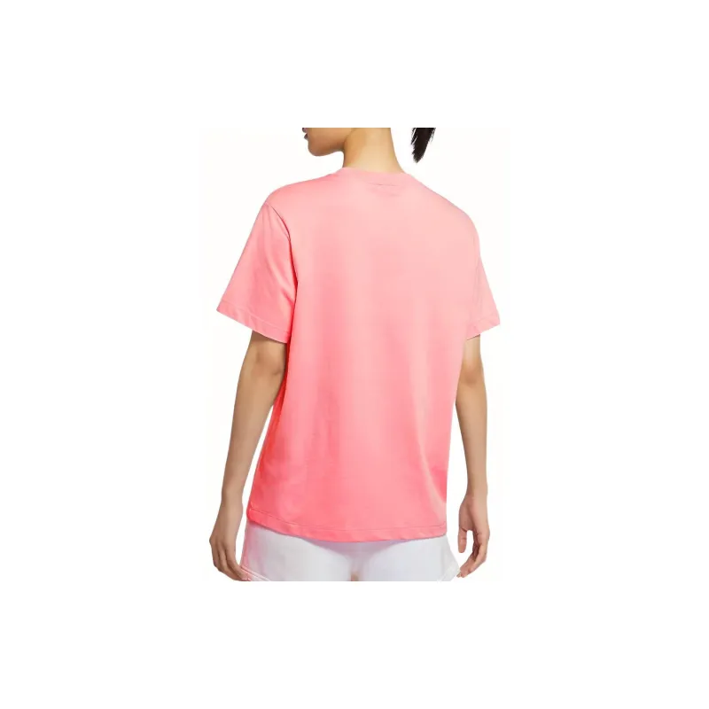 Nike Drop Shoulder Sleeve T Shirt Women's Pink-1