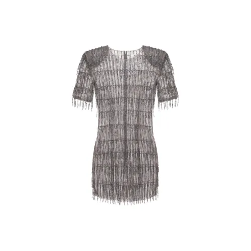 Elisabetta Franchi Short-Sleeved Dresses Women's Silver