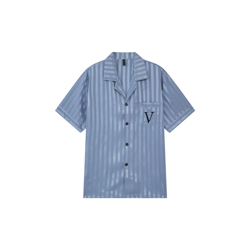 Kosrood Pajama Set Men's Gray Blue-1