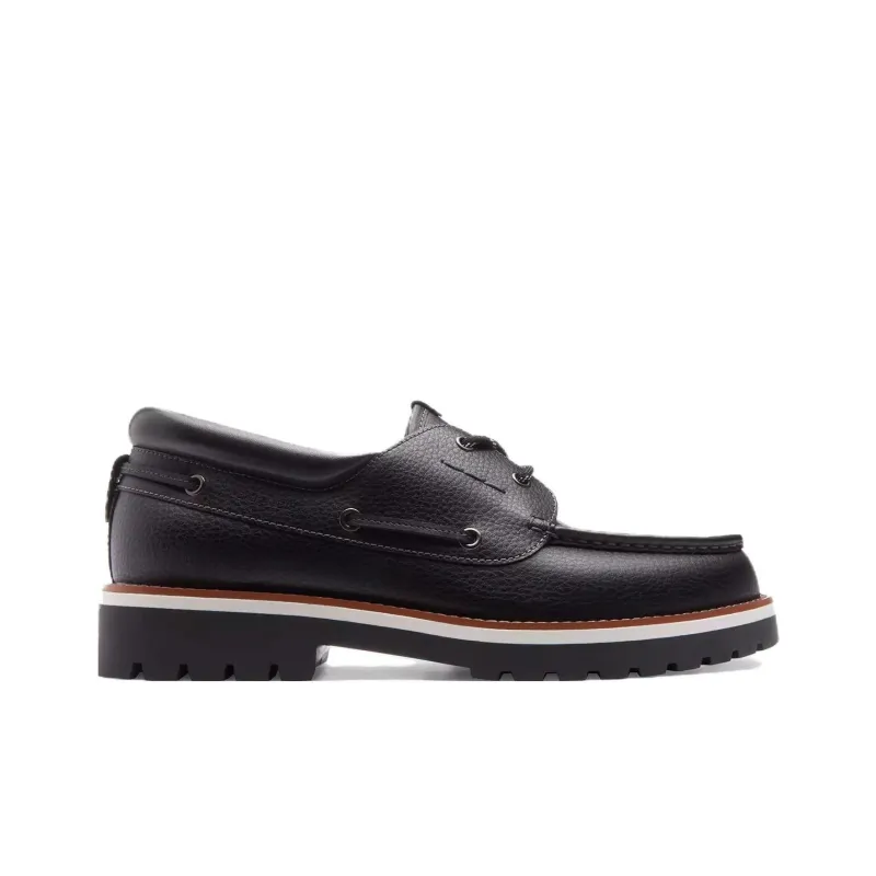 COACH Boat Shoes Men Black-1