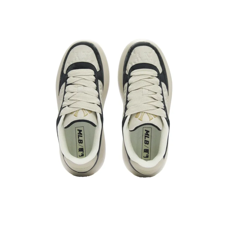 MLB Chunky Liner Anti Slip Wear Resistant Low Top Casual Shoes Unisex Black-3