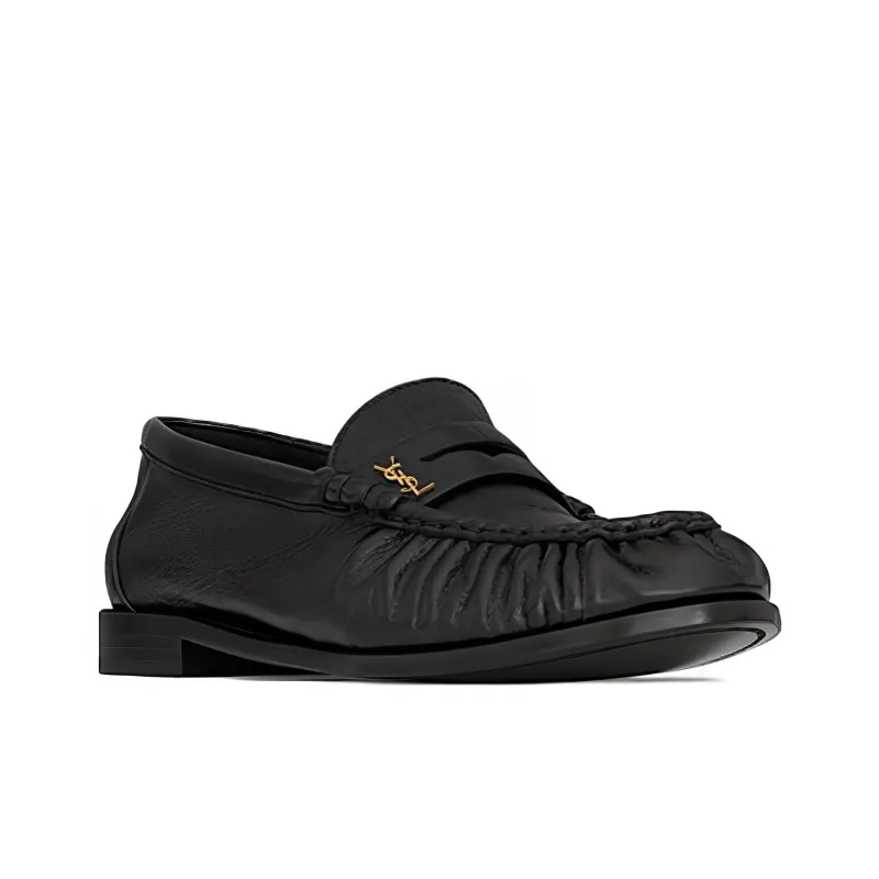 SAINT LAURENT Le Loafer Leather Loafers-1