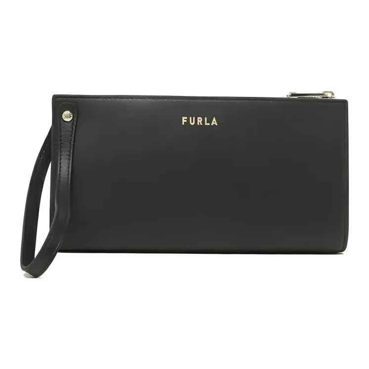 Furla Leather Clutch Women's Black-0