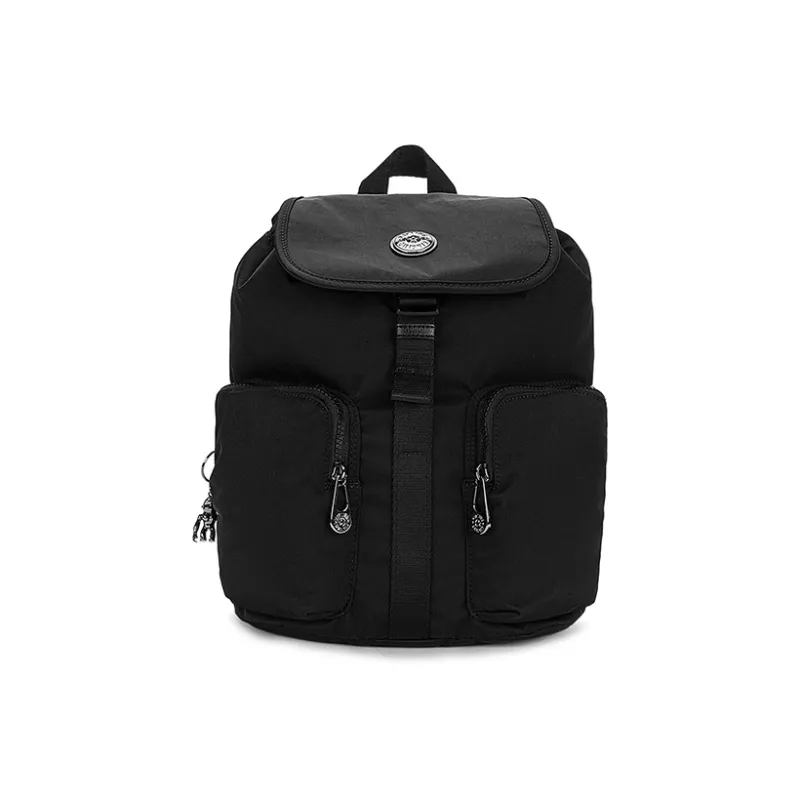 Kipling Polyamide Backpack Medium Size Unisex Infinite Black-0