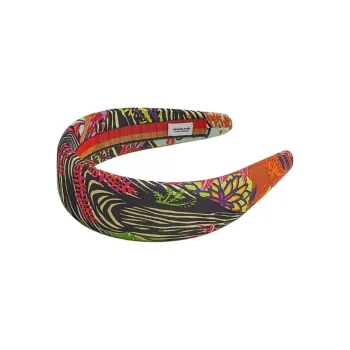HERMES Silk Twill Hair Bands Women's Multicolor