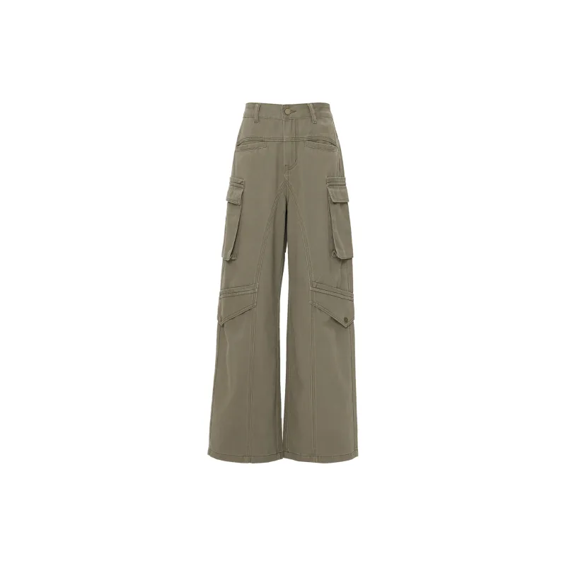 Wen Shan Jeans Women's Army Green-5