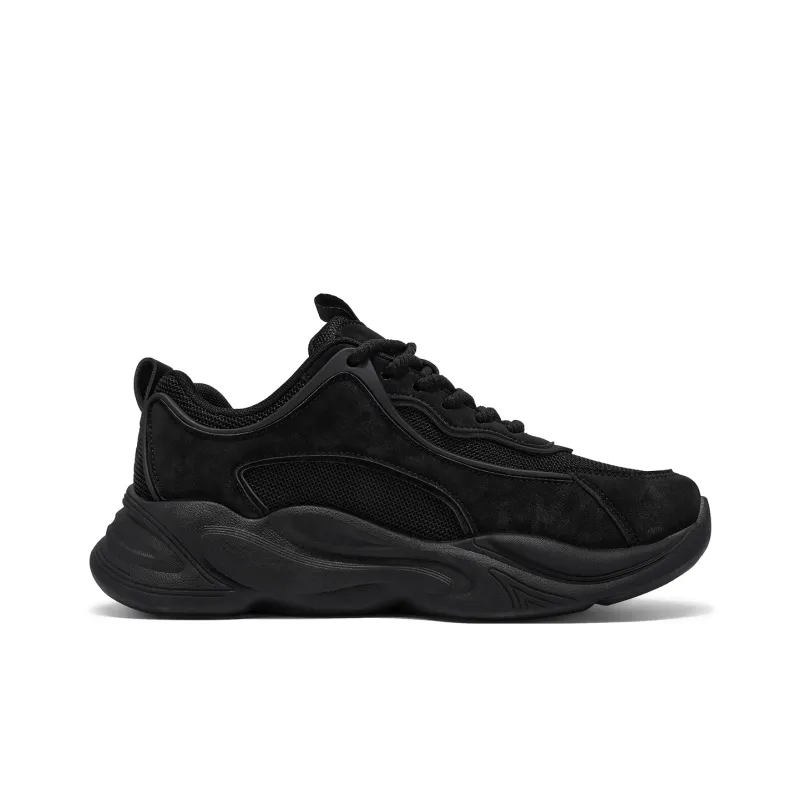 DEERWAY Cushioned Slip Resistant Abrasion Resistant Low Top Chunky Sneakers Men's-1