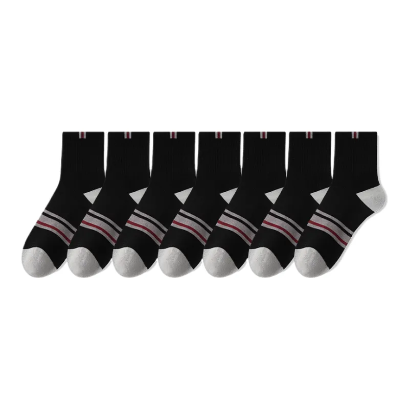 Lan Miao Mid Calf Socks Men's 7 Pack-13