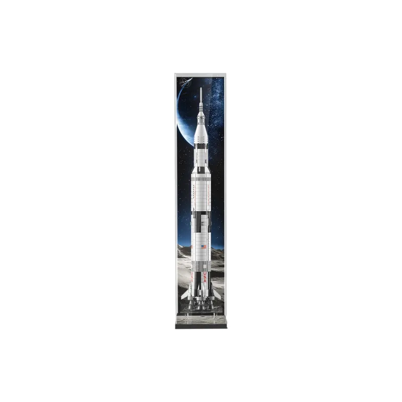 LIGHT YOUR BRICKS LeYiYi Hundred Compatibility Building Block 92176 Rocket Storage Box Model Accessories-4