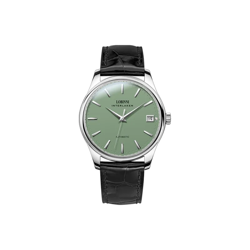 LOBINNI L Mechanical Movement Cowhide Strap Watch Women's Watch White Dial-8