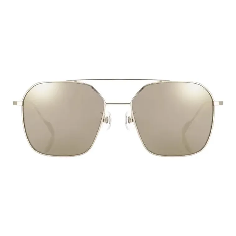 JINS Metal Aviator Sunglasses Unisex Gold-1