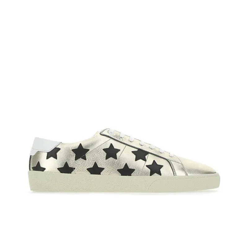 SAINT LAURENT Low Top Athletic Shoes Men's Gold-1