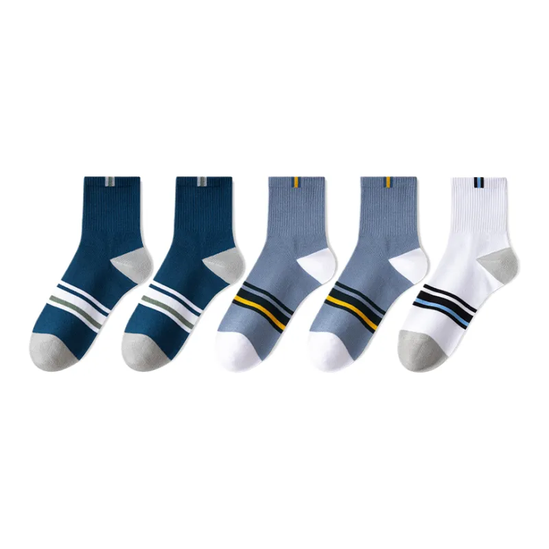 Lan Miao Mid Calf Socks Men's 5 Pack-5