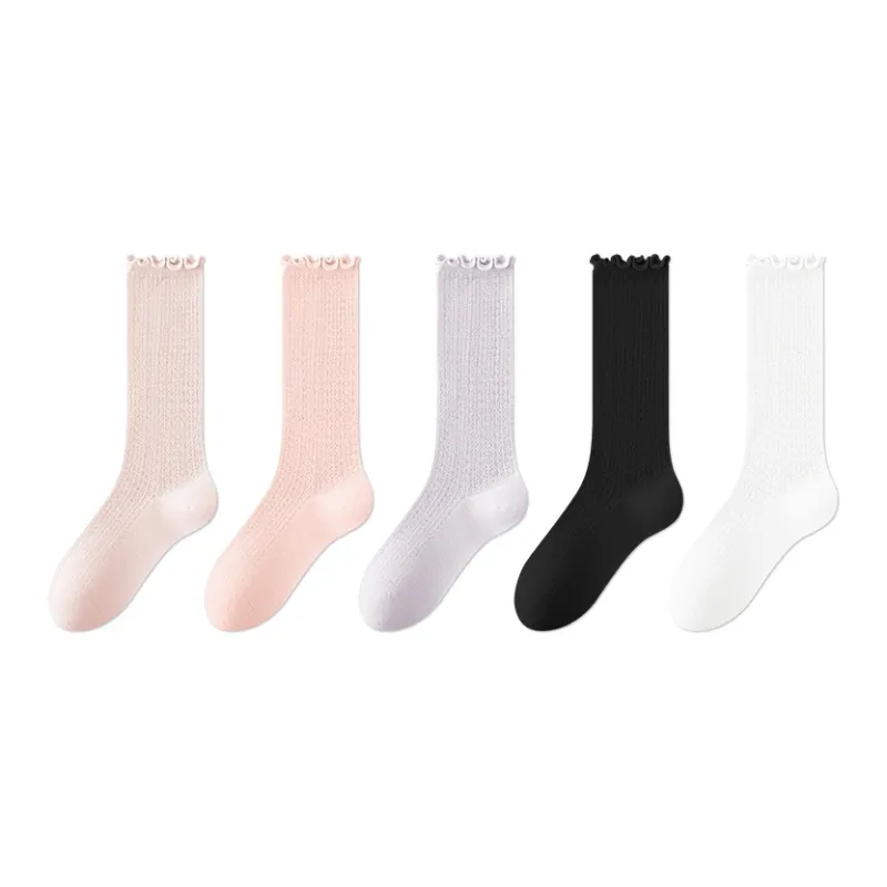 MIIOW Knee High Socks Women's 5 Pack-7